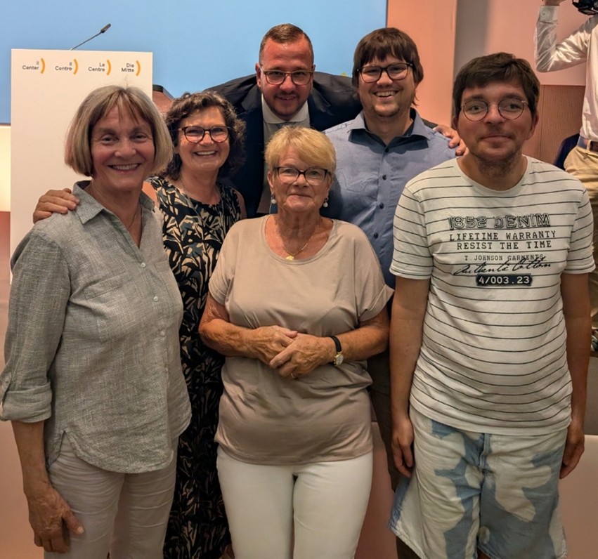 Schaffhauser Delegiert und der neue Parteipräsident Philipp Matthias Bregy